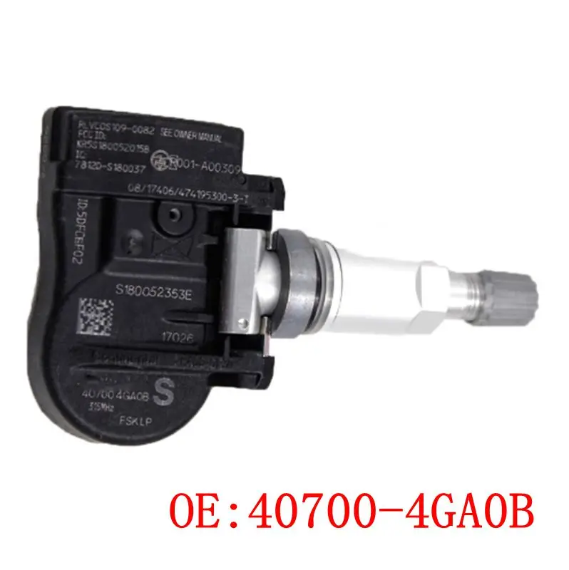 Автомобильный TPMS 40700-4GA0B 407004GA0B датчик контроля давления в шинах 315 МГц Подходит для Nissan Infiniti Q50 высокое качество