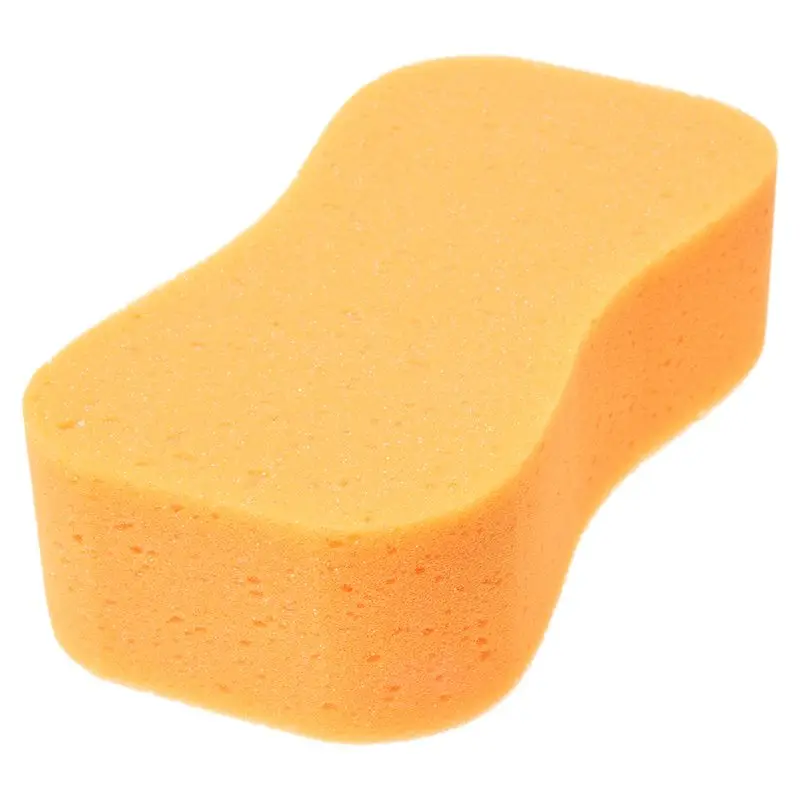 

Мягкая перфорированная желтая губка для мытья лобового стекла автомобиля