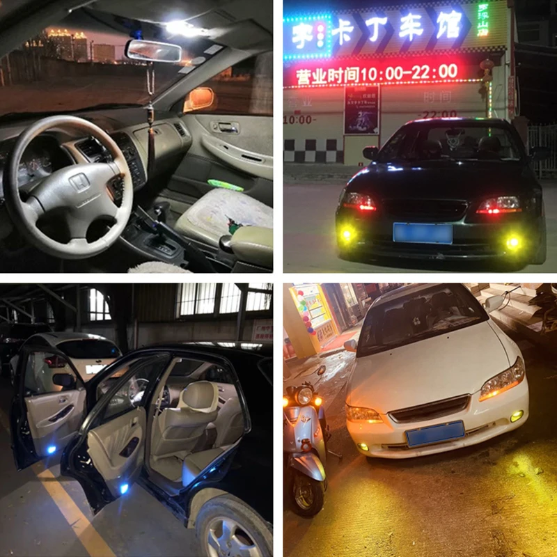 

10Pcs T10 194 168 W5W 5050 8 SMD Reading Dome Lamp Car LED DC 12V License Plate Bulb Side Marker Wedge Light