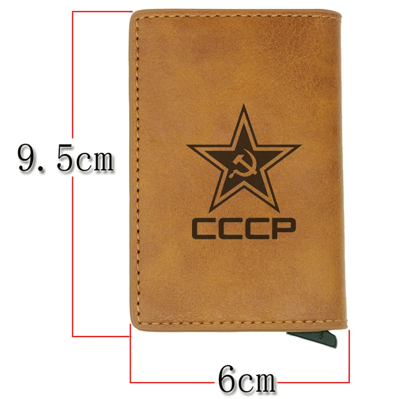 Ретро Красный Советского Союза косой молоток CCCP Rfid Бумажник держатель для карт