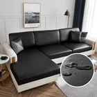 Чехол из искусственной кожи для дивана, водонепроницаемый эластичный мягкий чехол для подушки, защитная мебельная накидка для домашних животных, на 1234сиденье