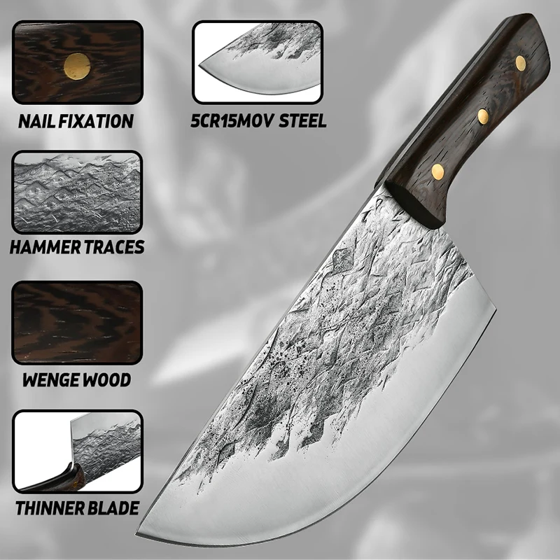 8 3 ''китайский кованый шеф-нож из высокоуглеродистой стали ножи мясника