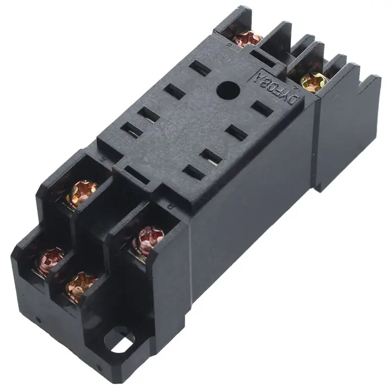 MY2NJ модель DPDT 24VDC Катушка 8 Pin 35 мм DIN реле питания и разъем черный | Обустройство