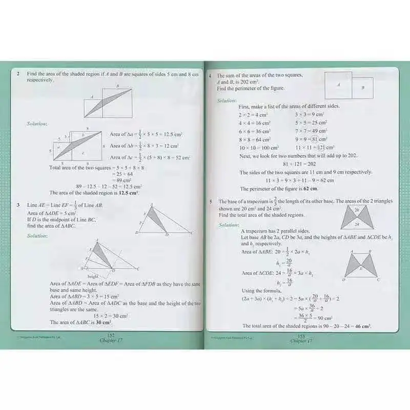 

5 Books/Set SAP Maths Olympiad Math Workbooks English Math Problems Teaching Books