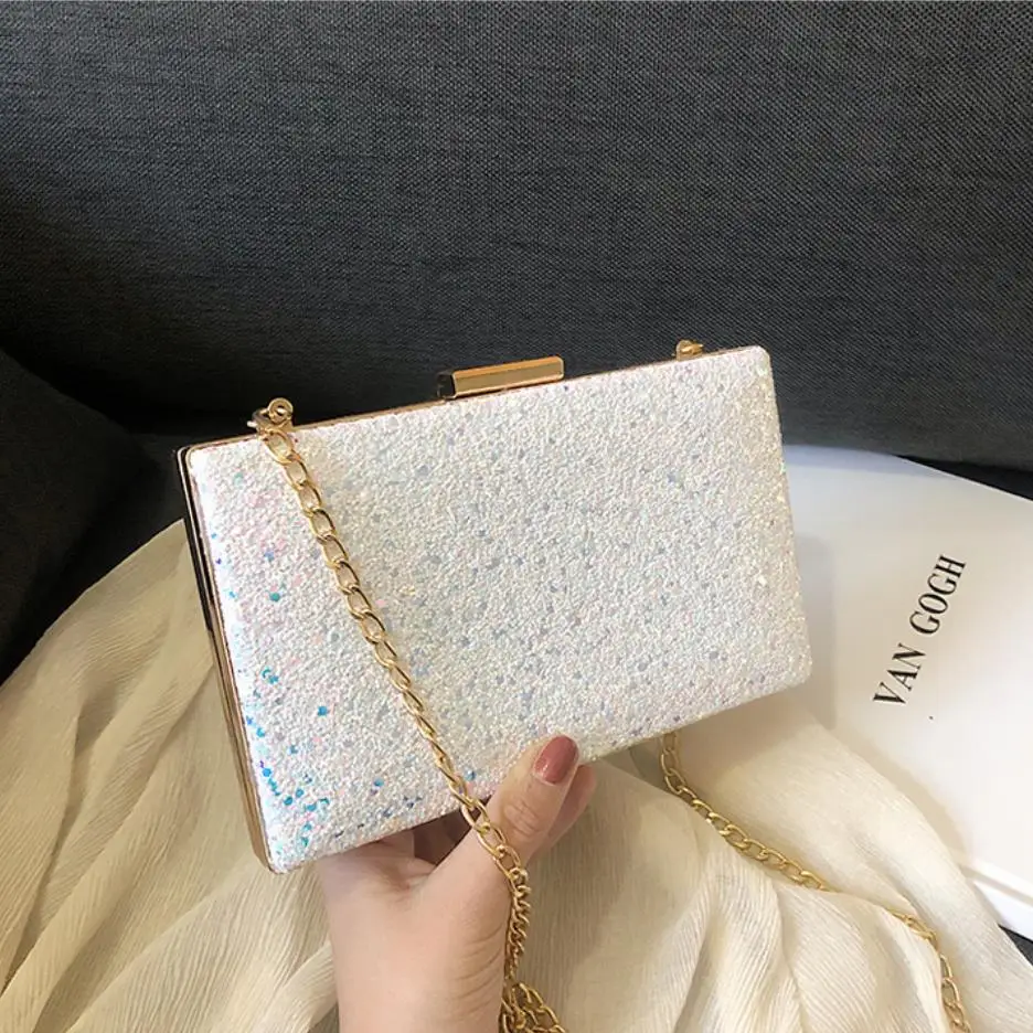 

High Quality New Handbag Crossbody Bags For Women Lady Laser Transparent Bags Fashion Pvc Chain Women Bag Waterproof Beach Bag