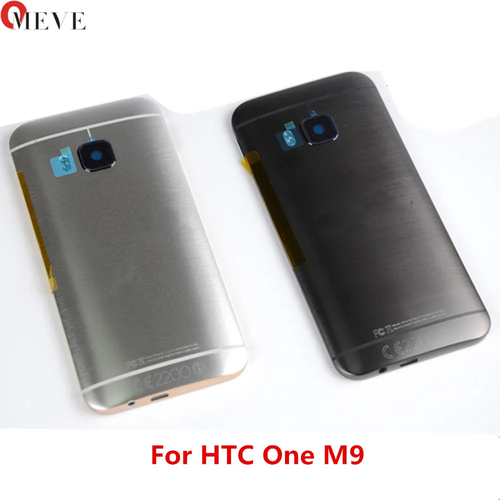 Металлический задний корпус двери для htc One M9 задняя крышка батарейного отсека чехол с объемом+ Кнопка питания+ объектив камеры в сборе