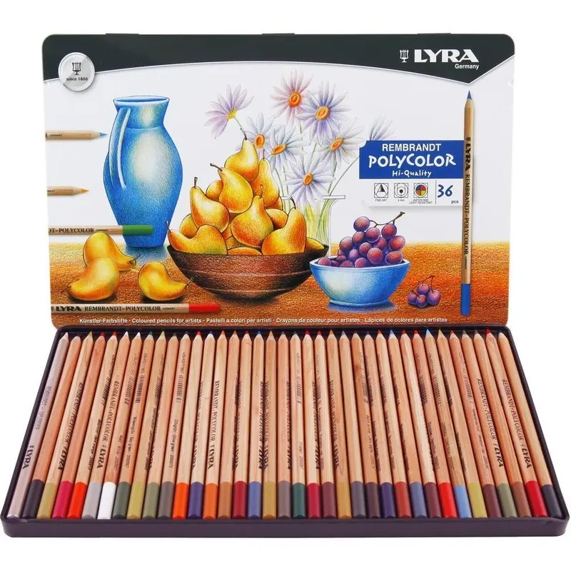 LYRA 36/72 цветов s Rembrandt Набор цветных карандашей для рисования Карандаши цветные