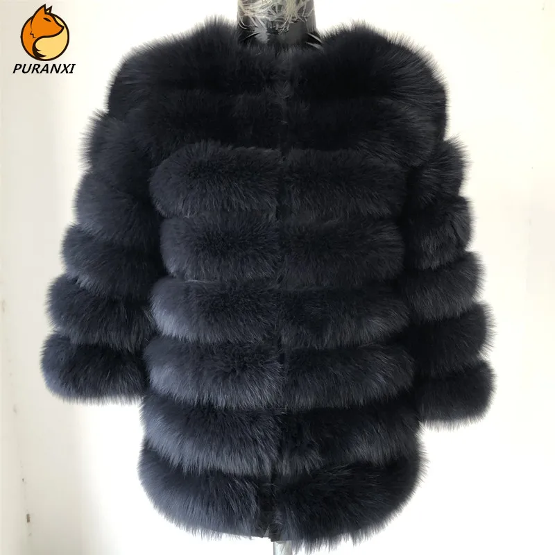 Жилет женский из натурального Лисьего меха зимняя теплая меховая куртка 2019 |