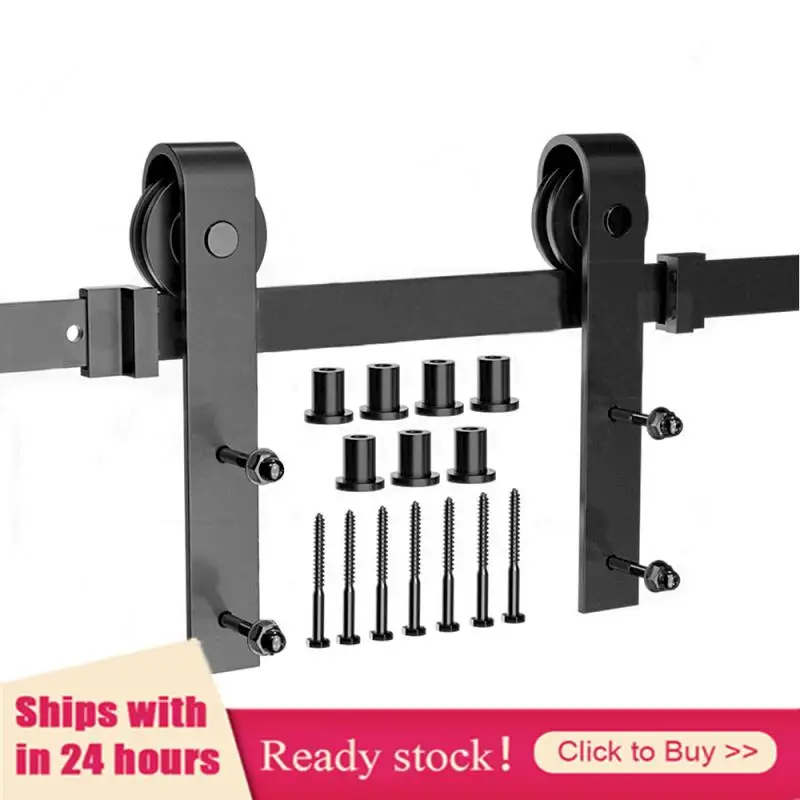 183/200 см деревенский черный классический оборудование для раздвижной двери сарая