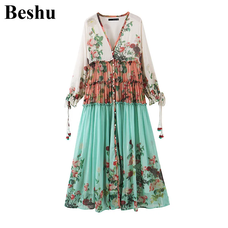 Za 2020 модное длинное женское платье из золотого шелка и шифона с v образным вырезом