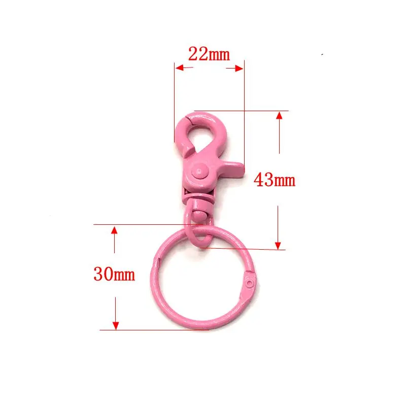 5 шт./упак. красочные металлические Сумки из натуральной кожи сумка Пряжка-Омар