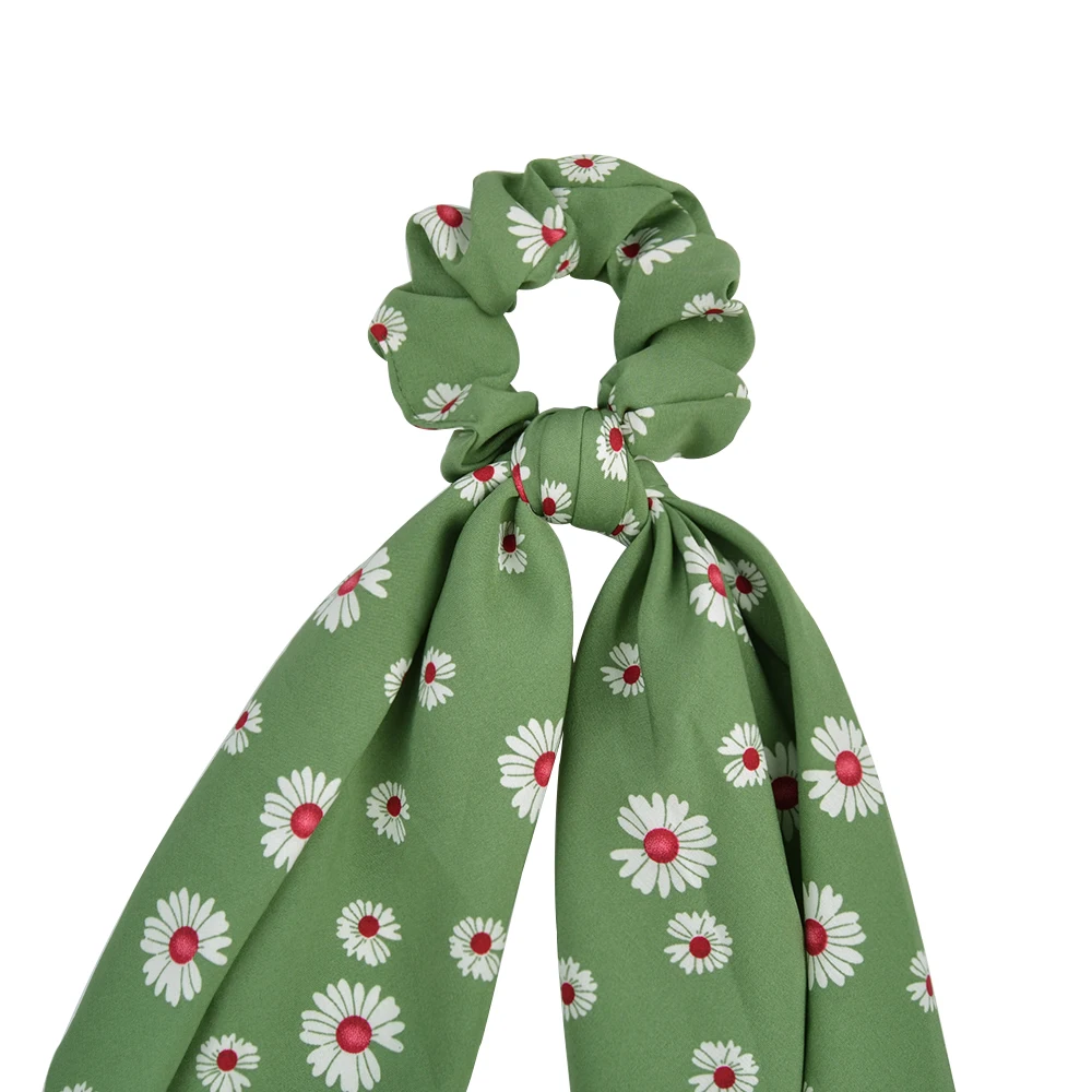 Лидер продаж Милая ромашка длинное шифоновое платье с лентой обтянутая тканью