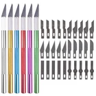 Лезвие металлическая ручка нож для скальпеля резак для бумаги ремесло ручка Гравировка режущие принадлежности DIY Универсальный канцелярский нож
