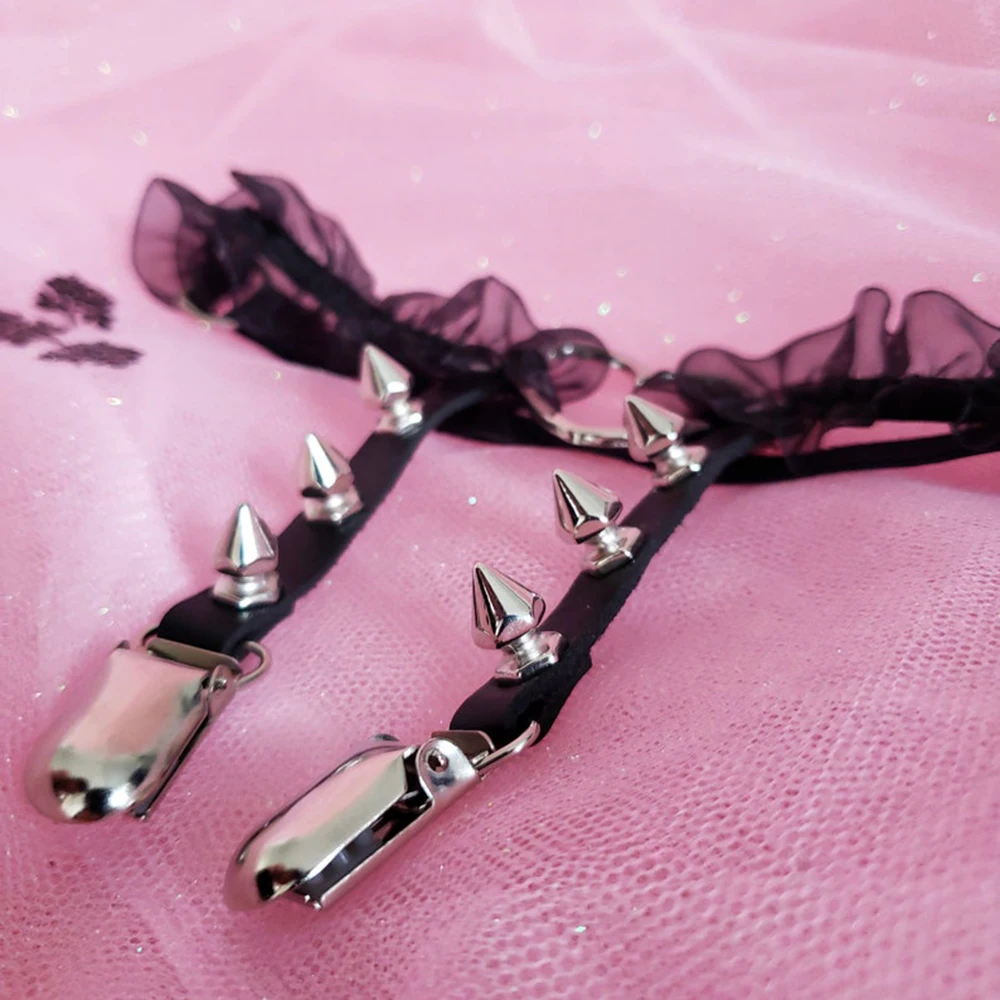 1 шт. панк подвязка женские ремни в стиле ретро с заклепками кружевные красочные