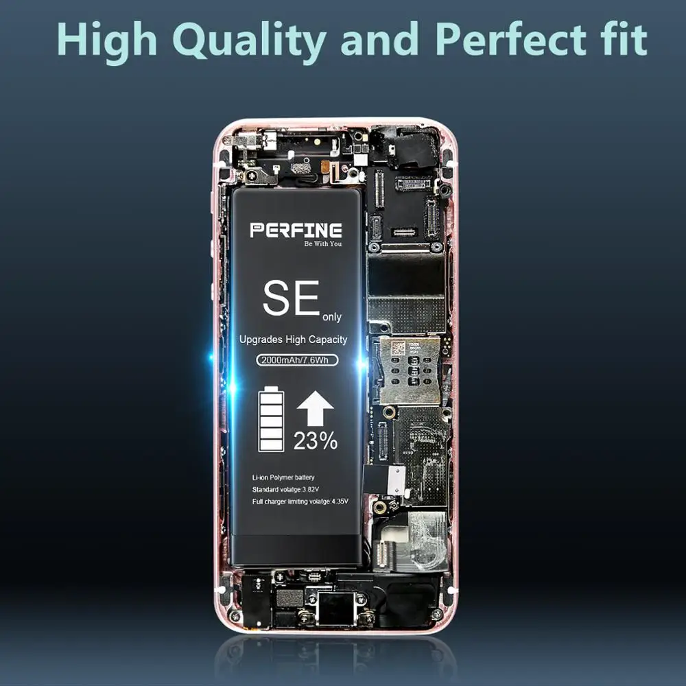 Идеальная батарея для Iphone SE 2000 мАч замена A1724 A1723 с ремонтным инструментом