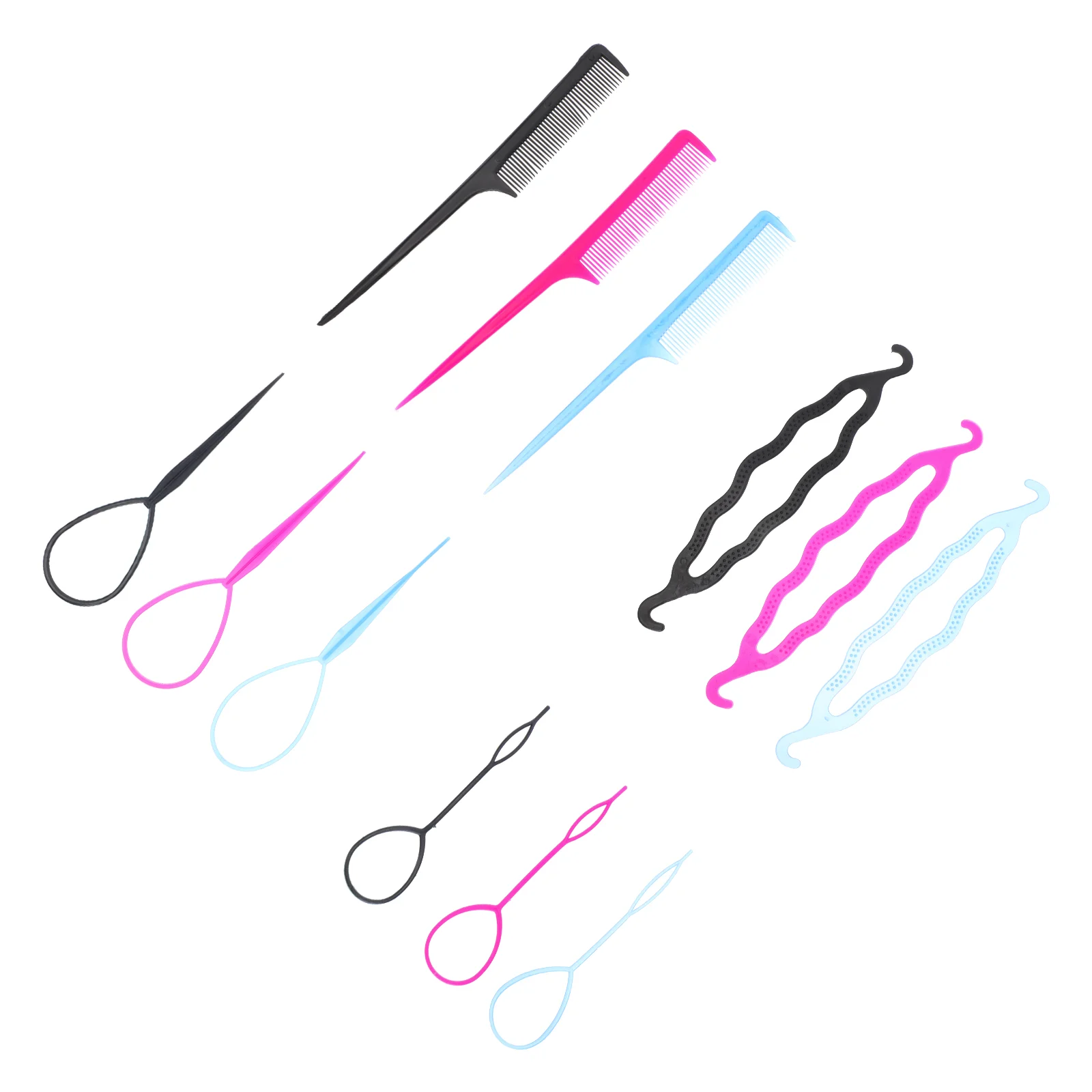 

20 комплектов инструментов для укладки волос, профессиональные инструменты для укладки волос, случайный цвет