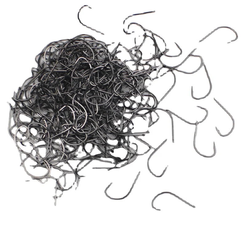 

50Pcs Stainless Steel Offset Wacky Hooks Crank Worm Fishhook Fishing Accessories