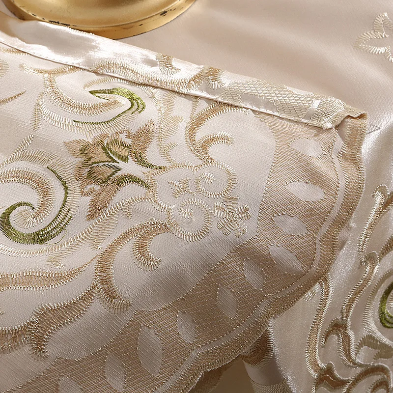 European Pastoral Korean Embroidery Curtain Shading Cloth Curtains for Living Dining Room Bedroom | Дом и сад