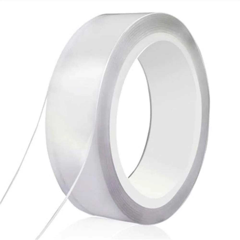 

1M/2M/3M/5M Double Sided Tape Transparent Reusable Waterproof Adhesive Tape Cleanable Home Multifunctional Tape