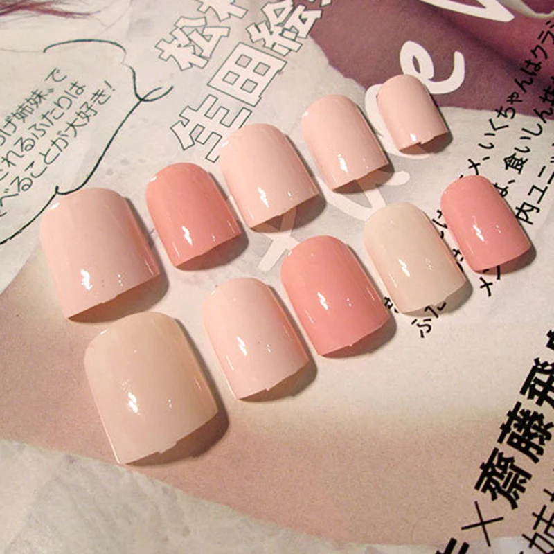 Горячие дамы девушки поддельные ногти Сделай Сам патч короткая наклейка полоски