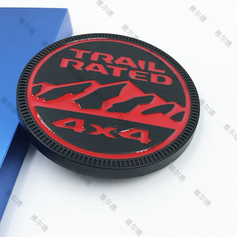 

1pcs 3D TRAIL RATED 4X4 Off-road vehicle car stickers Snow mountain pattern emblem for Jeep Renegade Compass Patriot Cherokee