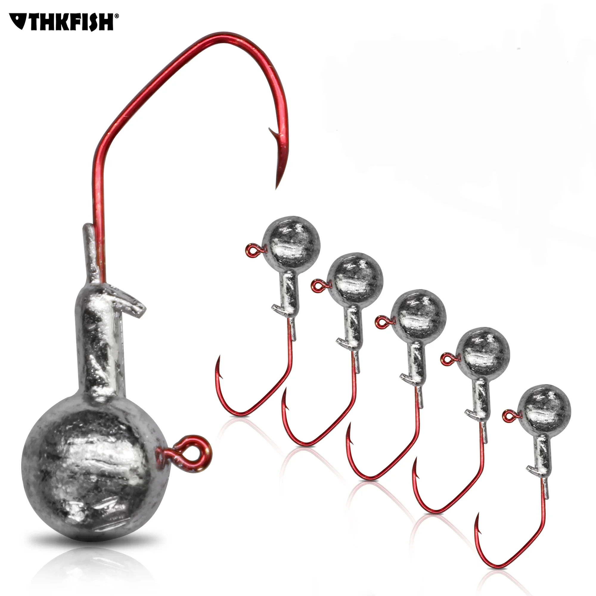 10 шт./лот 1 г 2 1.5g 8 3 5g 6 рыболовные крючки джиг из высокоуглеродистой стали крючок