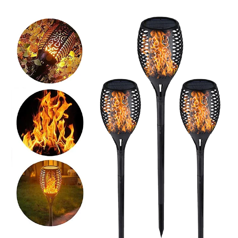 

12LED 33 LED Solar Flame Torch Light Flickering Waterproof Garden Decor Landscape Lawn Lamp Path Lighting Torch Outdoor Ligh