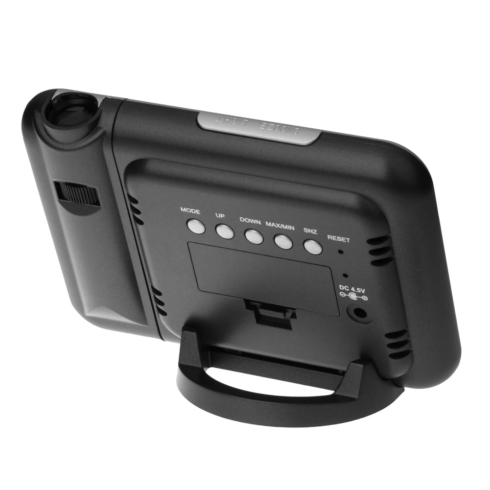 

new high quality Home Storage Innovative rotary projection clock color screen weather forecast clock intelligent weather clock