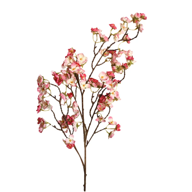 Искусственная вишня весна слива цветение персика ветка Шелковый цветок дерево