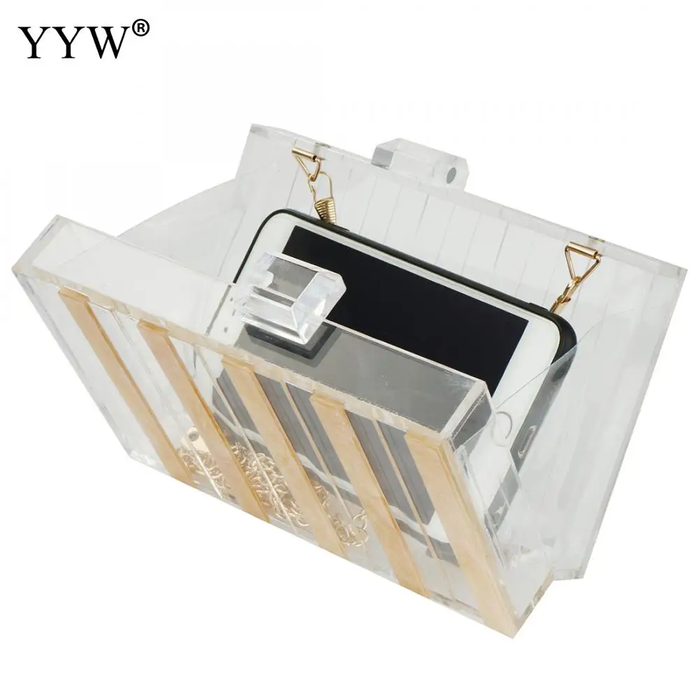 

Transparent Women Clutch Bags Acrylic Clutches Purses Girls Evening Bags Wedding Clutches Chain Ladies Shoulder Bag Bolsa Female