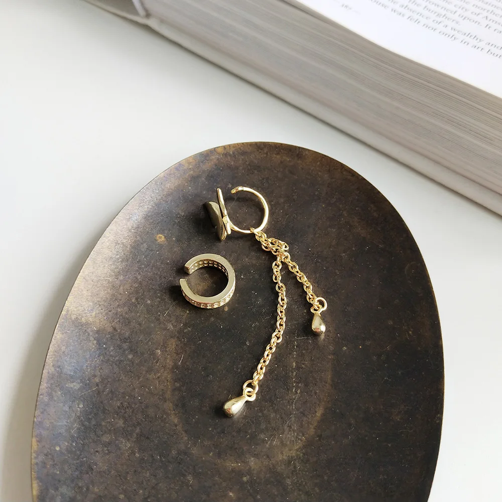 ElfoPlataSi 100% Стерлинговое Серебро 925 пробы фея Бабочка ухо манжета клипсы серьги для