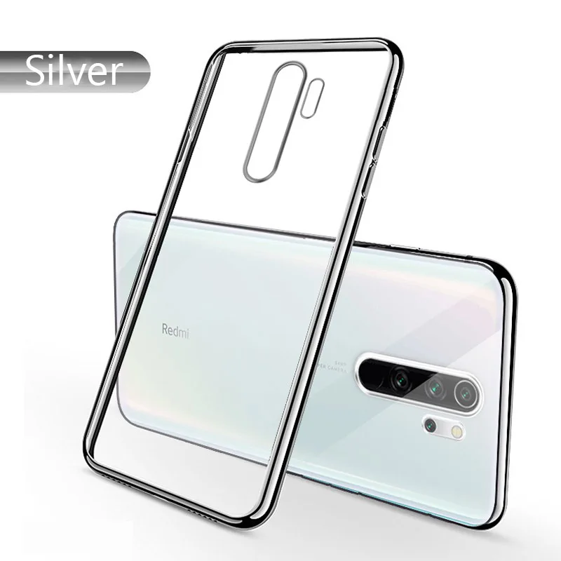 Plating Silver Lainergie для Xiao mi Red mi Note 8 чехол с покрытием мягкий прозрачный чехол для телефона для Xiao mi Red mi Note 8 Pro Чехол Red mi 8 8A mi Note 10 Pro - Цвет: Plating Silver