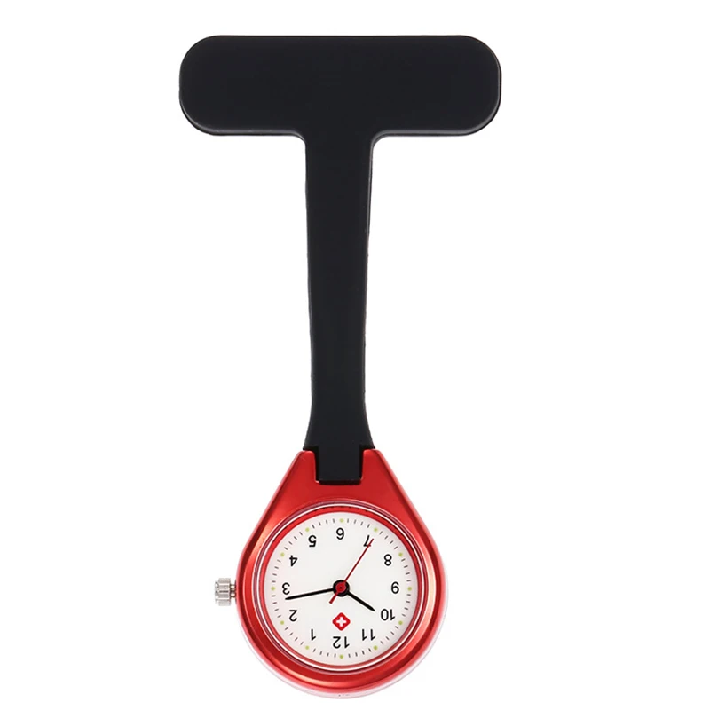 Простые медицинские силиконовые светящиеся карманные часы для медсестер