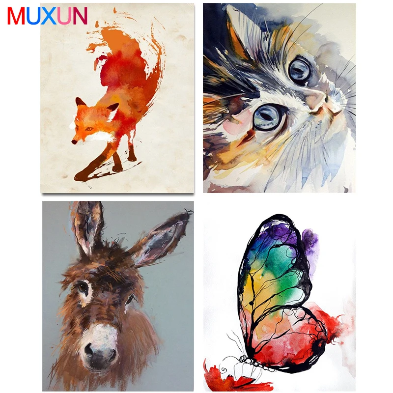 MUXUN 5D алмазная картина Сова Лев DIY Алмазная вышивка животное кошка собака мозаика