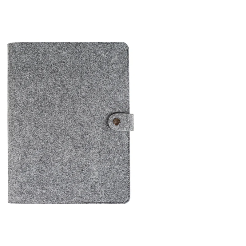 Fastener Gray Фетровая Обложка для ноутбука офисная тетрадь B5 большой блокнот планировщик ежедневных заметок многоразовые блокноты бизнес Канцтовары на заказ - Цвет: Fastener Gray