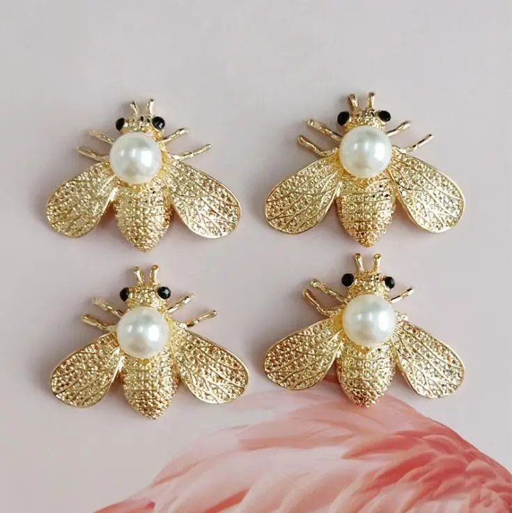 10 шт./лот мешочек с пчелиным жемчугом из золотого сплава украшение для одежды