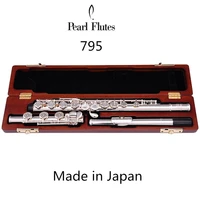 made in japan flute pf795 gold plated flutes french button split e mechanism b leg flute 17 holes open