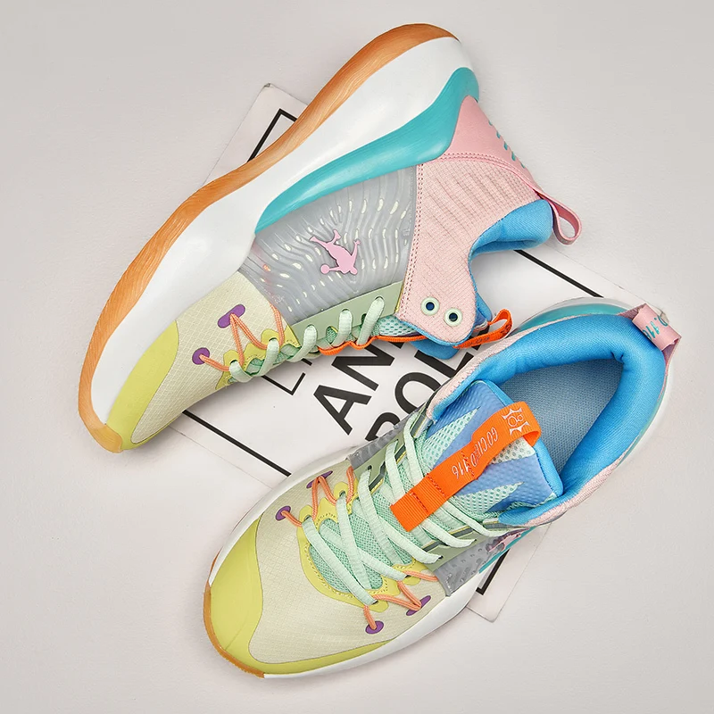 

Новая высококачественная Баскетбольная обувь, мужская спортивная обувь, Баскетбольная обувь для мальчиков, летняя Нескользящая уличная сп...