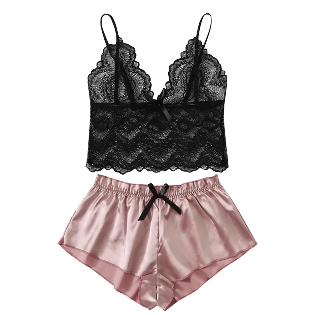 Женский пижамный комплект женское сексуальное нижнее белье корсет кружевное на