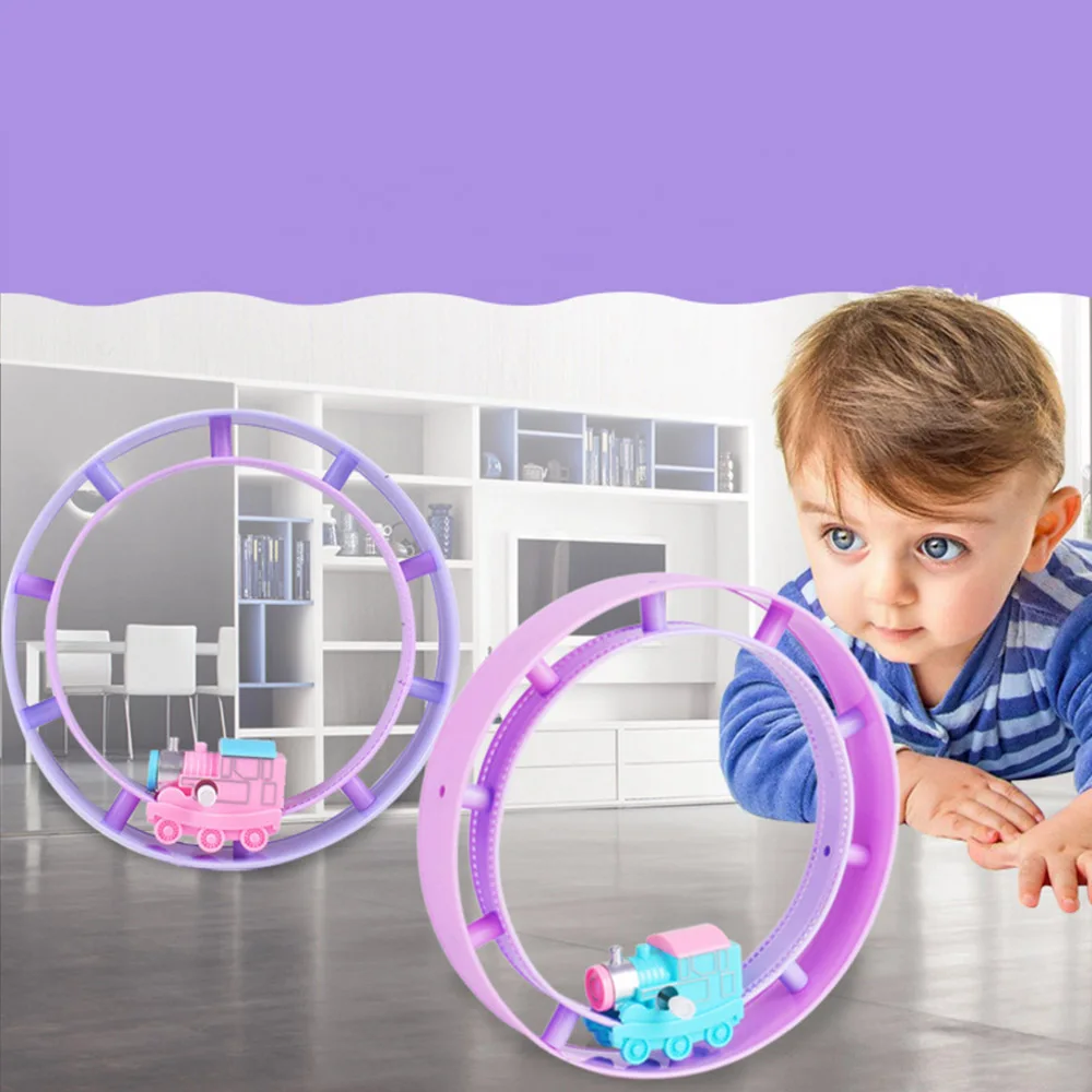 Детский Заводной трек игрушечный автомобиль автомобили круг вращающийся поезд