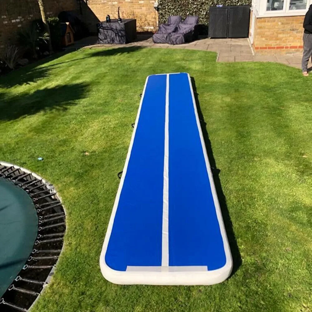 Цена Бесплатная доставка; Кроссовки на воздушной трек этаж дома гимнастика акробатика йога коврик надувные Airtrack тренажерный зал для продажи