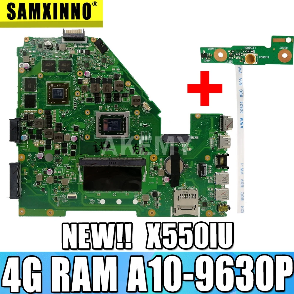 Akmey X550IU материнская плата для ноутбука Asus X550IK X550I VX50IU9830 протестированная