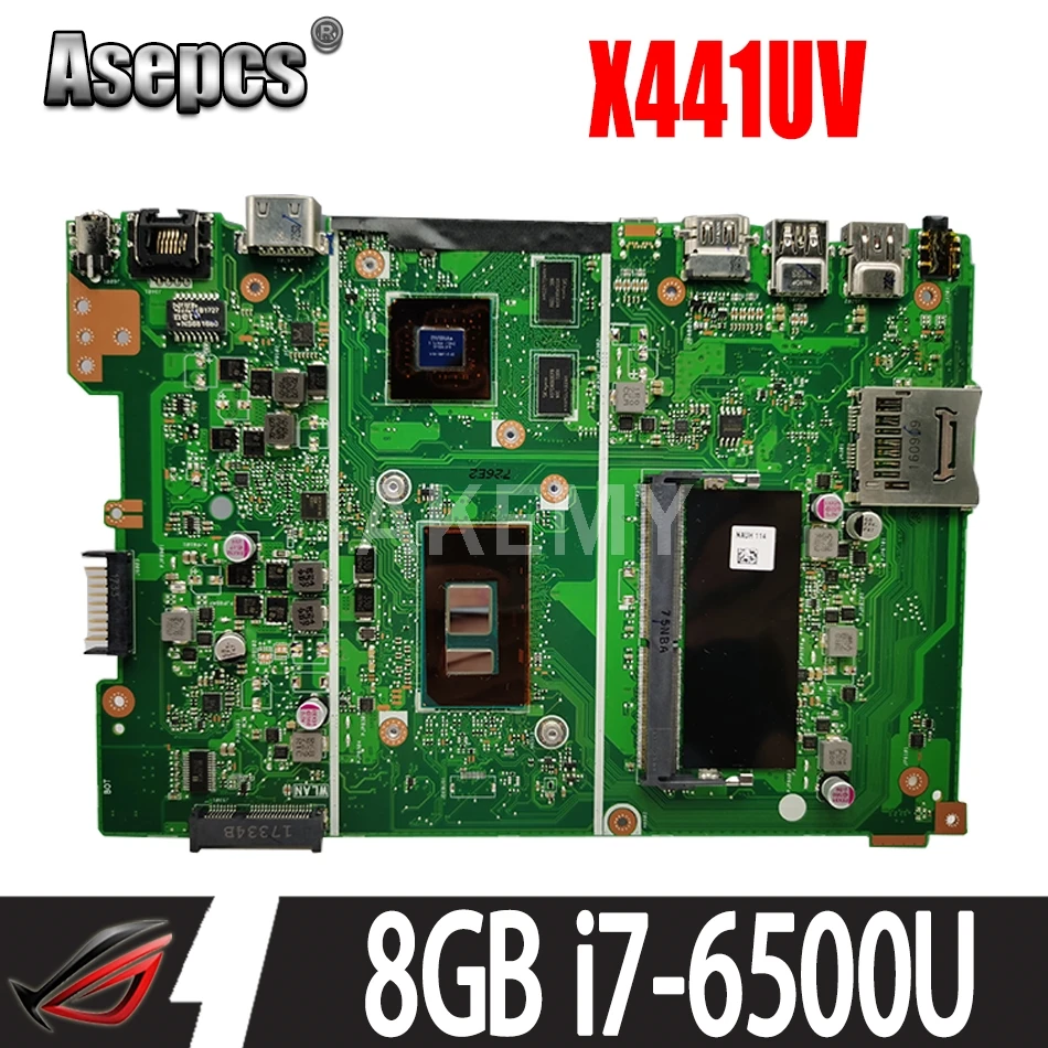 

Новая материнская плата X441UV 8 ГБ RAM / i7-6500U 920MX / 2 ГБ GPU для ASUS X441U X441UV A441UV F441U Laotop материнская плата