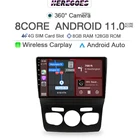 Автомагнитола Carplay 2DIN на Android 11 для Citroen C4 C4L DS4 2013 2014 2015 2016 2017, автомобильный видеоплеер 4G LTE 8G + 128G, аудио для автомобилей