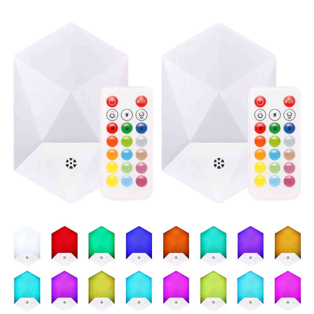AC100 240v пульт дистанционного управления 16 цветов RGB светодиодный ночник подсветка