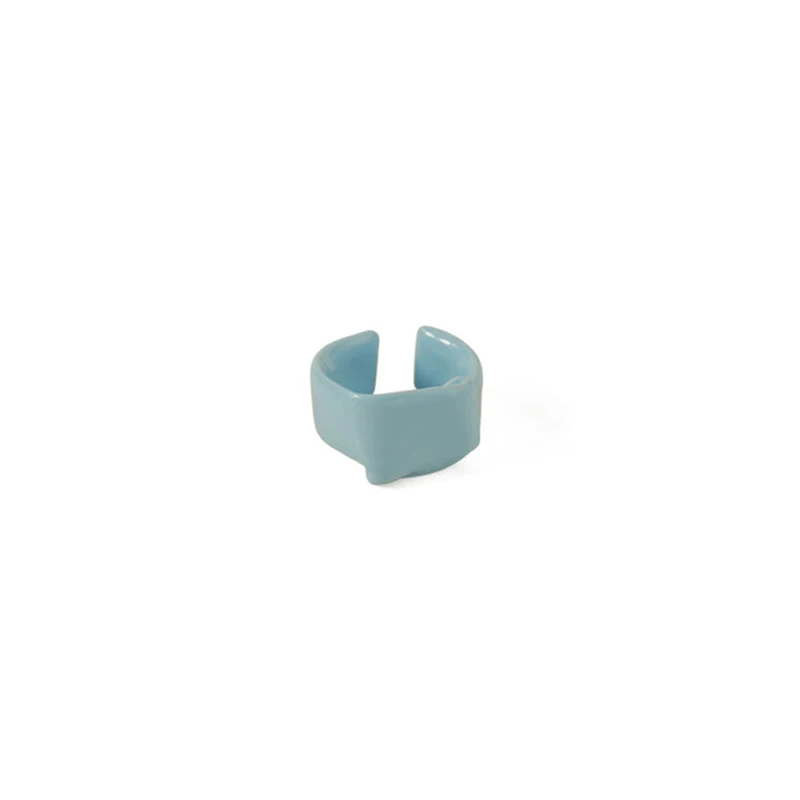 Fashion Colorful Round Ring Simple Geometry Copper Enamel Exquisite Set Women Charm Jewelry Gift for Daily | Украшения и