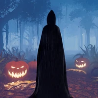 halloween black hooded adult death cosplay black costume cloak scary witch devil role play halloween party game cool decoration