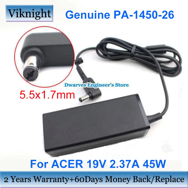 

Genuine PA-1450-26 19V 2.37A 45W Laptop Adapter Charger For ACER Aspire ES1-512 ES1-711 Aspire ADP-45HE B A13-045N2A AC Power