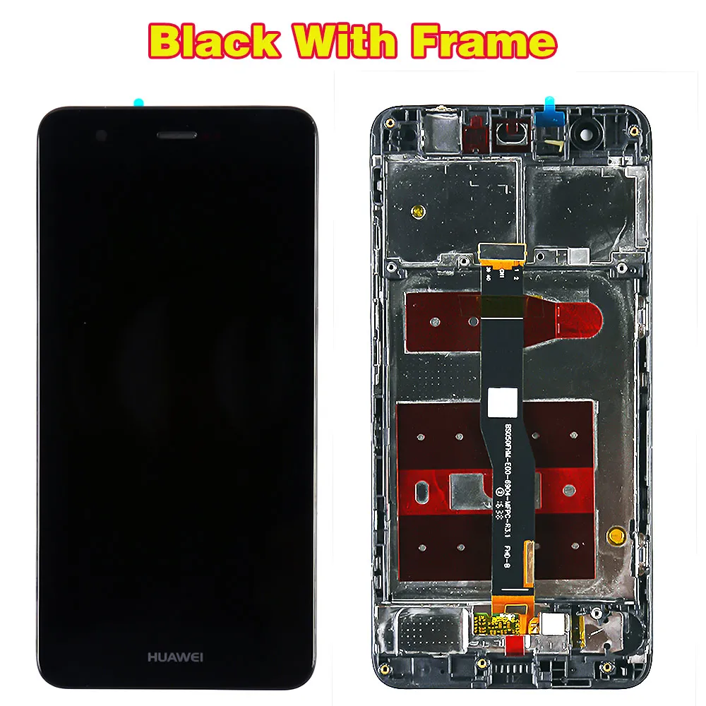 Huawei Nova CAZ-AL10 CAN-L13 CAN-L03 5,0 дюймов ЖК-дисплей дисплей Экран планшета Ассамблеи 10 сенсорный олеофобное покрытие рамки инструменты - Цвет: Black with Frame