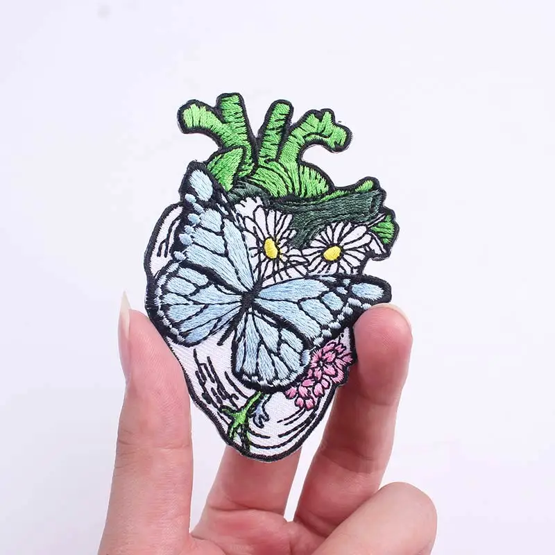 Патчи с цветами на руку патчи утюгом для одежды аппликации в виде сердца стиле